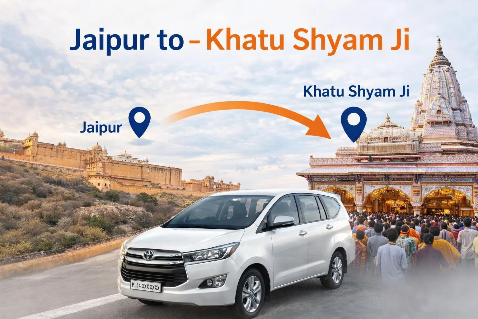 Jaipur to Khatu Shyam Ji