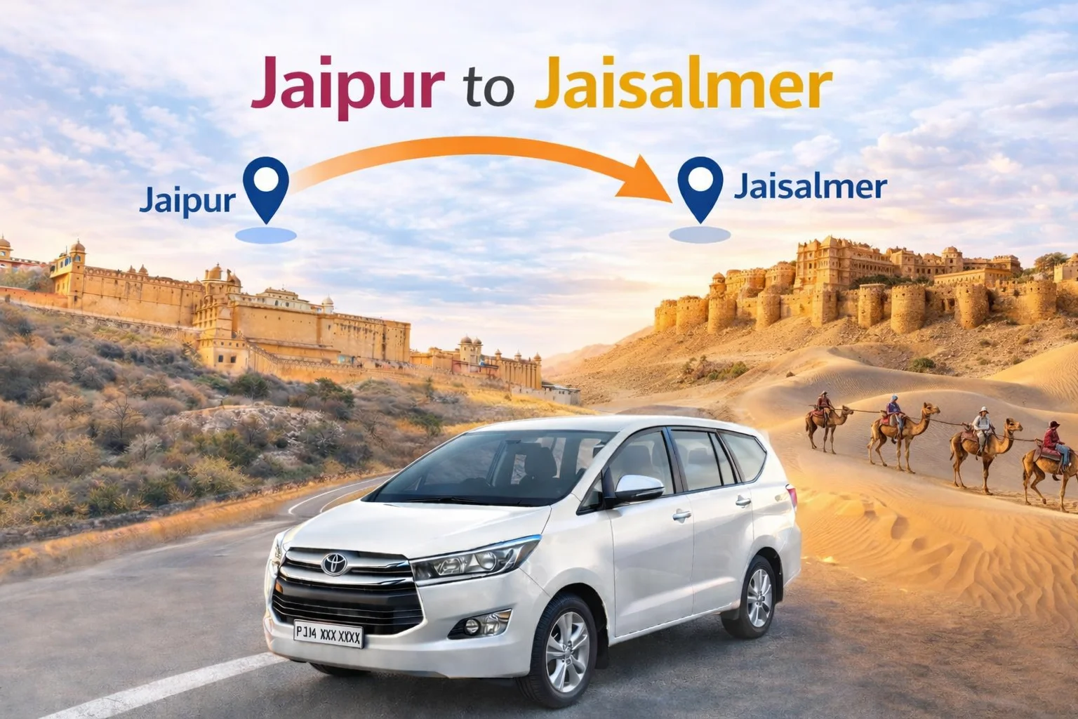 Jaipur to Jaisalmer